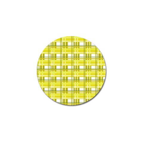 Yellow plaid pattern Golf Ball Marker (10 pack) from ArtsNow.com Front