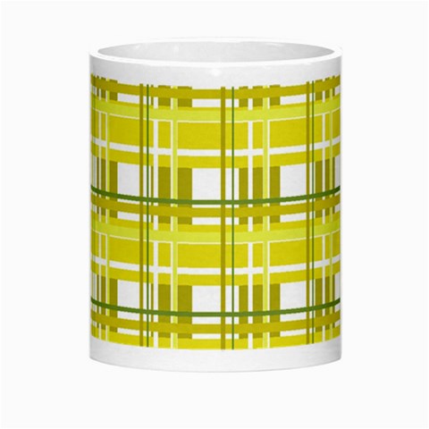 Yellow plaid pattern Morph Mugs from ArtsNow.com Center