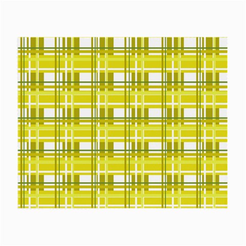 Yellow plaid pattern Small Glasses Cloth from ArtsNow.com Front