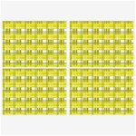 Yellow plaid pattern Belt Buckles