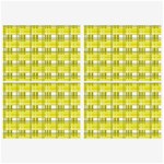 Yellow plaid pattern Belt Buckles