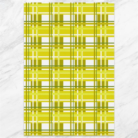 Yellow plaid pattern Canvas 12  x 18   from ArtsNow.com 11.88 x17.36  Canvas - 1