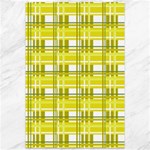 Yellow plaid pattern Canvas 12  x 18  