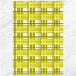 Yellow plaid pattern Canvas 12  x 18  