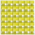 Yellow plaid pattern Canvas 20  x 20  