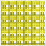 Yellow plaid pattern Canvas 20  x 20  