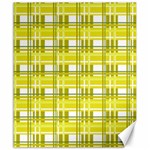 Yellow plaid pattern Canvas 20  x 24  