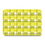 Yellow plaid pattern Plate Mats
