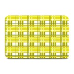 Yellow plaid pattern Plate Mats