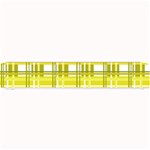 Yellow plaid pattern Small Bar Mats