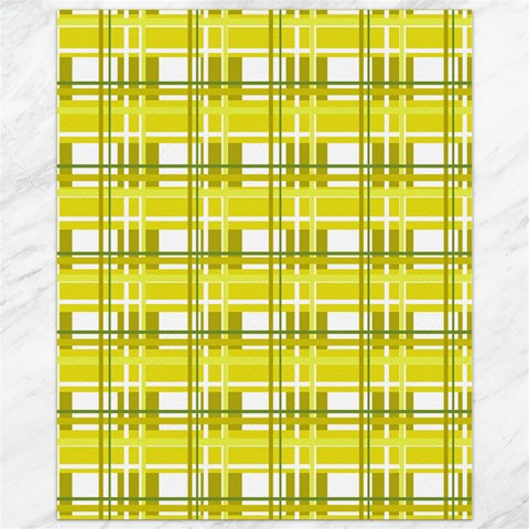 Yellow plaid pattern Canvas 11  x 14   from ArtsNow.com 10.95 x13.48  Canvas - 1