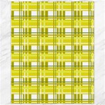 Yellow plaid pattern Canvas 11  x 14  