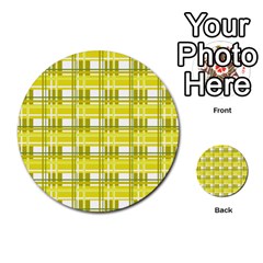 Yellow plaid pattern Multi Front 1