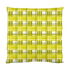 Yellow plaid pattern Standard Cushion Case (Two Sides) from ArtsNow.com Back