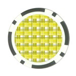 Yellow plaid pattern Poker Chip Card Guards (10 pack) 