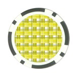 Yellow plaid pattern Poker Chip Card Guards (10 pack) 