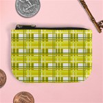 Yellow plaid pattern Mini Coin Purses