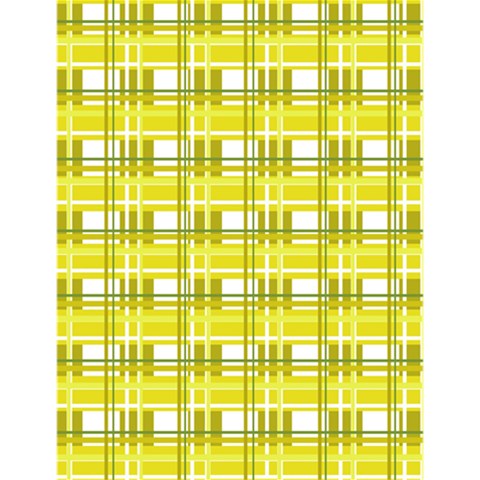 Yellow plaid pattern Large Memo Pads from ArtsNow.com 4.125 x5.5  Memopad