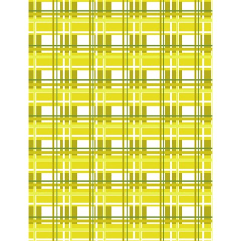 Yellow plaid pattern Large Memo Pads from ArtsNow.com 4.125 x5.5  Memopad