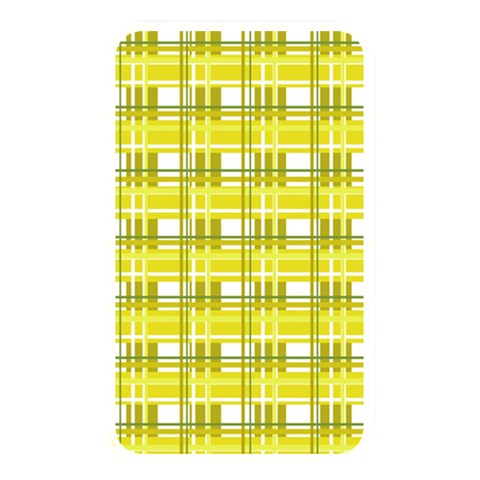 Yellow plaid pattern Memory Card Reader from ArtsNow.com Front