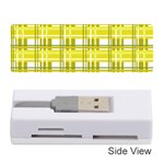 Yellow plaid pattern Memory Card Reader (Stick) 