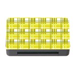 Yellow plaid pattern Memory Card Reader with CF