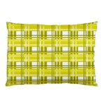 Yellow plaid pattern Pillow Case (Two Sides)