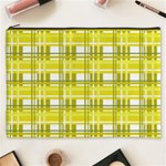 Yellow plaid pattern Cosmetic Bag (XXXL) 