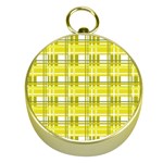 Yellow plaid pattern Gold Compasses