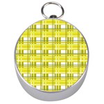 Yellow plaid pattern Silver Compasses