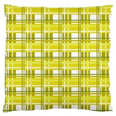 Yellow plaid pattern Standard Flano Cushion Case (Two Sides) from ArtsNow.com Front