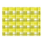 Yellow plaid pattern Double Sided Flano Blanket (Mini) 