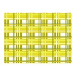 Yellow plaid pattern Double Sided Flano Blanket (Mini) 