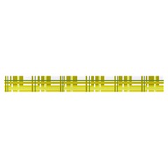 Yellow plaid pattern Zipper Classic Tote Bag from ArtsNow.com Strap