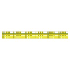 Yellow plaid pattern Zipper Large Tote Bag from ArtsNow.com Strap