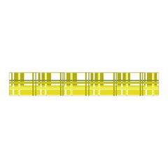 Yellow plaid pattern Midi Wrap Pencil Skirt from ArtsNow.com Waistband