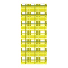 Yellow plaid pattern Pleated Skirt from ArtsNow.com Back Pleats