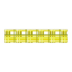 Yellow plaid pattern Pleated Skirt from ArtsNow.com Waist Band