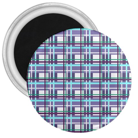 Decorative plaid pattern 3  Magnets from ArtsNow.com Front