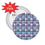 Decorative plaid pattern 2.25  Buttons (10 pack) 