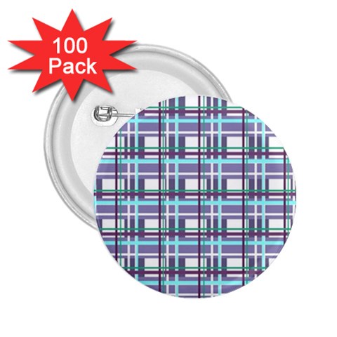 Decorative plaid pattern 2.25  Buttons (100 pack)  from ArtsNow.com Front