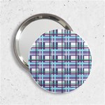 Decorative plaid pattern 2.25  Handbag Mirrors