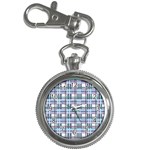 Decorative plaid pattern Key Chain Watches