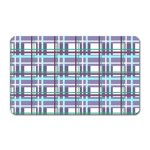 Decorative plaid pattern Magnet (Rectangular) from ArtsNow.com Front