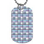 Decorative plaid pattern Dog Tag (One Side)