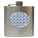 Decorative plaid pattern Hip Flask (6 oz)