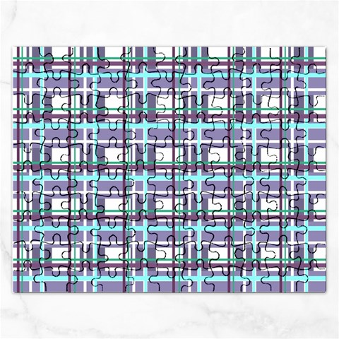 Decorative plaid pattern Rectangular Jigsaw Puzzl from ArtsNow.com Front