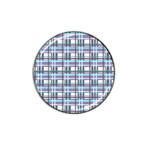 Decorative plaid pattern Hat Clip Ball Marker (10 pack)