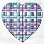 Decorative plaid pattern Jigsaw Puzzle (Heart)
