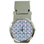 Decorative plaid pattern Money Clip Watches